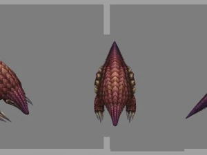 low poly 3d monster - pangolin 03 3D Model