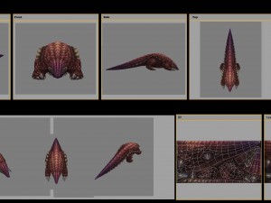 low poly 3d monster - pangolin 03 Modelo 3D