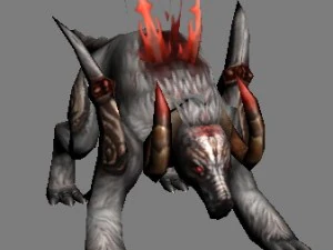 low poly 3d monster - female kunyu 02 3D Model