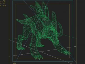 low poly 3d monster - female kunyu 02 3D Model