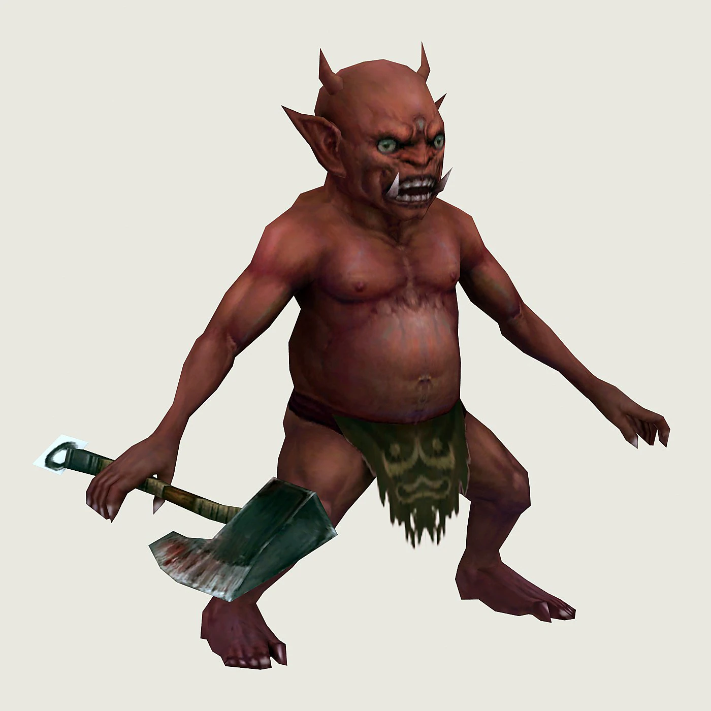 low poly 3d monster - booster 3D Model .c4d .max .obj .3ds .fbx .stl .blend