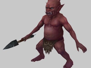 low poly 3d monster - booster 3D Модель