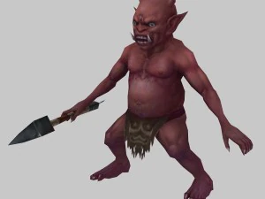 low poly 3d monster - booster 3D Model
