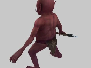 low poly 3d monster - booster 3D Model