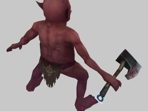 low poly 3d monster - booster 3D Model