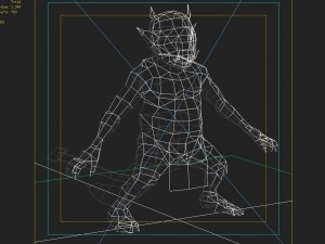 low poly 3d monster - booster 3D Модель