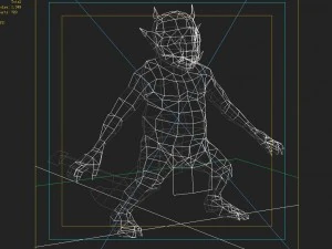low poly 3d monster - booster 3D Model