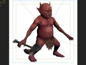 low poly 3d monster - booster 3D Model