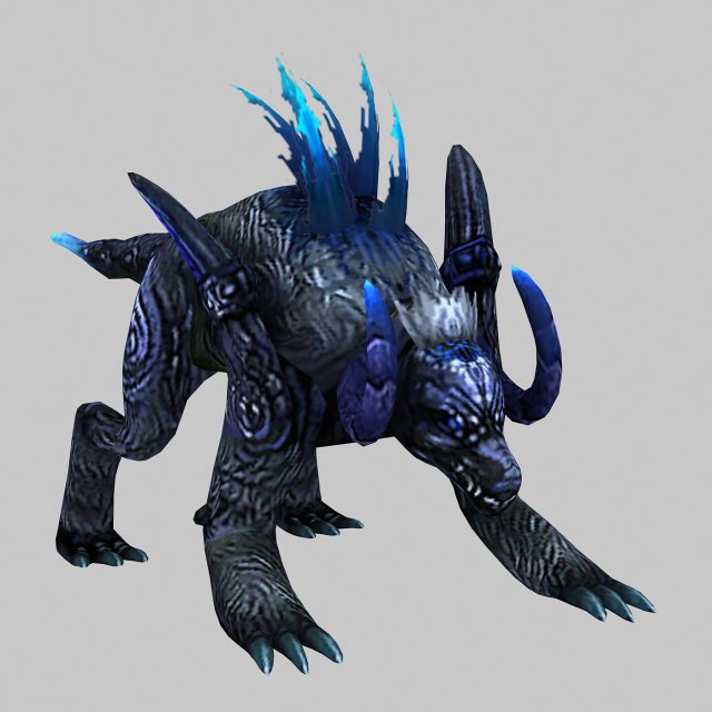 low poly 3d monster - grand kunyu Model 3D .c4d .max .obj .3ds .fbx .stl .blend