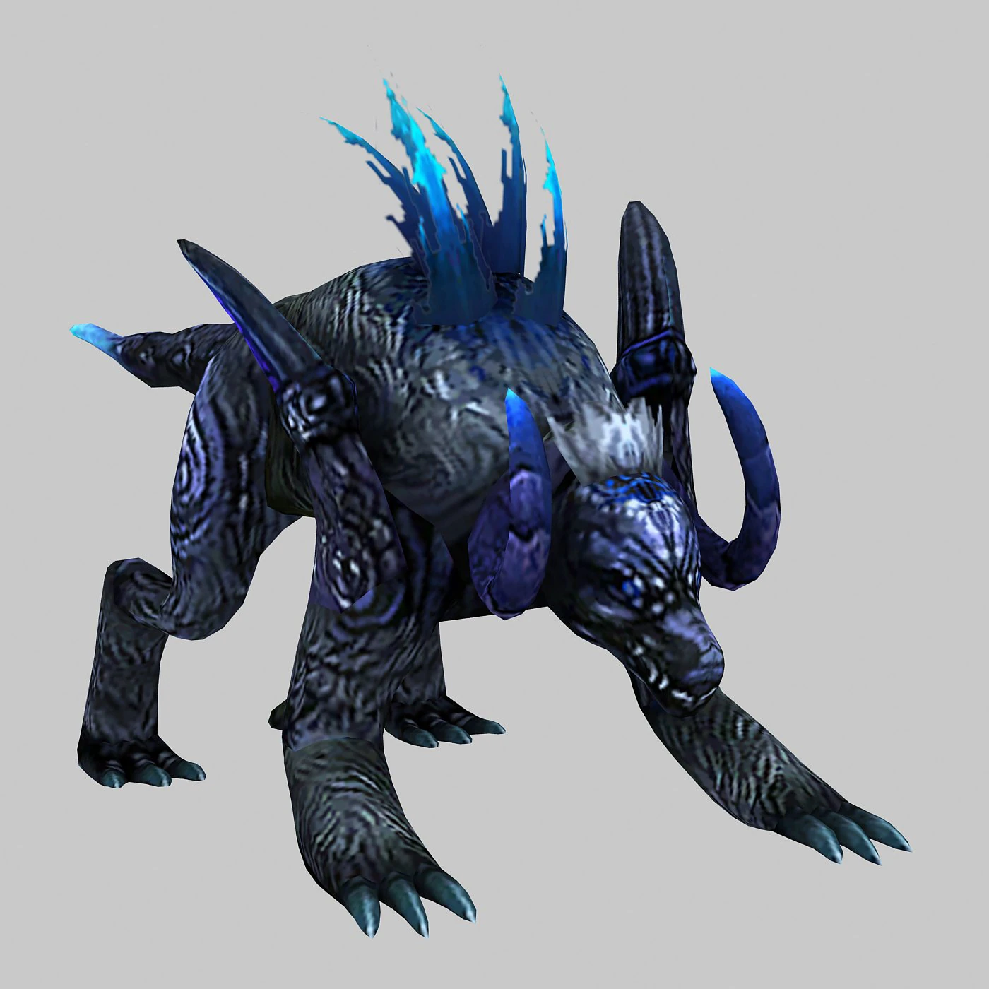low poly 3d monster - grand kunyu 3D Model .c4d .max .obj .3ds .fbx .stl .blend 