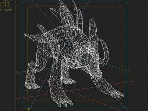 low poly 3d monster - grand kunyu Model 3D