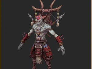low poly 3d monster - local government executors 3D Model