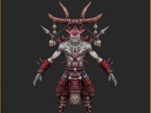 low poly 3d monster - local government executors Modelo 3D