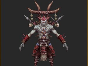 low poly 3d monster - local government executors 3D Model