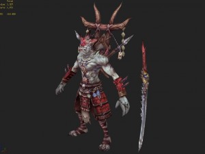 low poly 3d monster - local government executors Modelo 3D