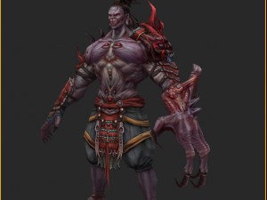 low poly 3d monster - departures officer 3Dモデル