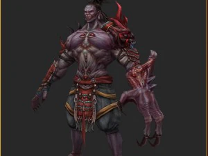 low poly 3d monster - departures officer 3D Model