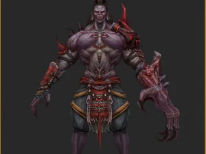 low poly 3d monster - departures officer 3D Model