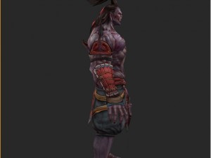 low poly 3d monster - departures officer 3Dモデル