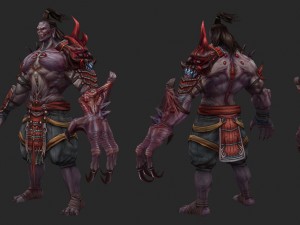 low poly 3d monster - departures officer 3Dモデル