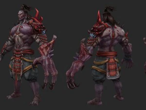 low poly 3d monster - departures officer 3D Model