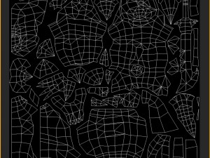 low poly 3d monster - departures officer 3Dモデル