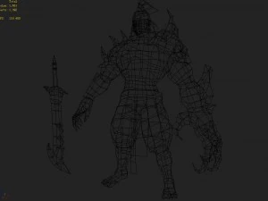 low poly 3d monster - departures officer 3D Model