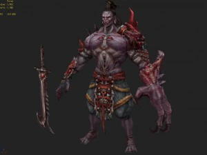 low poly 3d monster - departures officer 3D Model