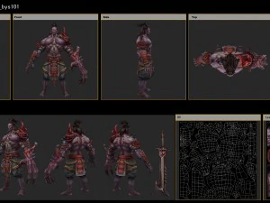 low poly 3d monster - departures officer 3D Model
