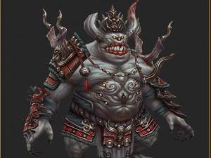 low poly 3d monster - the depressors 3D Model