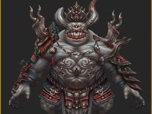 low poly 3d monster - the depressors 3D Model
