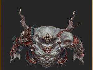 low poly 3d monster - the depressors 3D Model