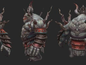 low poly 3d monster - the depressors 3D Model