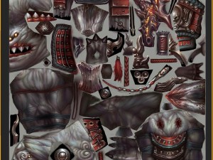 low poly 3d monster - the depressors 3Dモデル