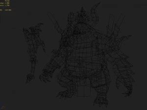 low poly 3d monster - the depressors 3D Model