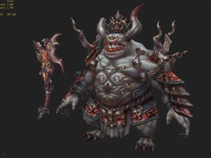 low poly 3d monster - the depressors 3Dモデル