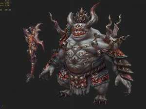 low poly 3d monster - the depressors 3D Model
