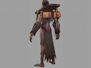 low poly 3d monster - vergil 3D Model