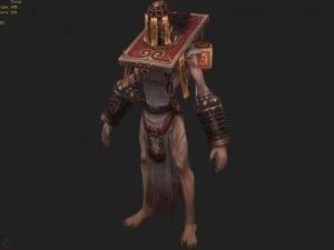 low poly 3d monster - vergil 3D Model