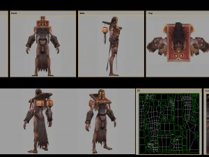 low poly 3d monster - vergil 3D Model