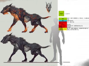 monstre 3d low poly - chien de l'enfer Modèle 3D