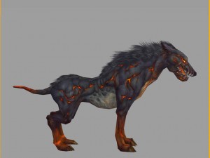 low poly 3d monster - hellhound 3D Model
