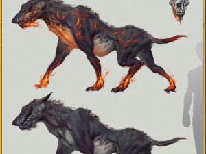 low poly 3d monster - hellhound 3D Model