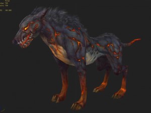 low poly 3d monster - hellhound 3D Model