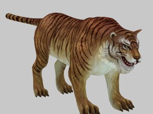 Bengal Tiger 3D Model Rigged and Low Poly Game ready - Team 3d Yard