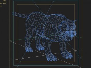 low poly 3d monster - dangle the tiger 3D Model