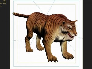 low poly 3d monster - dangle the tiger 3D Model