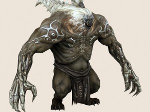 low poly 3d monster - action troll 3Dモデル