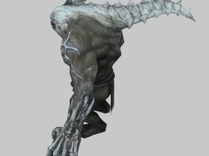 low poly 3d monster - action troll 3D-Modell