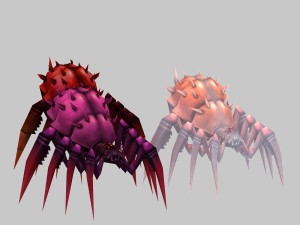 low poly 3d monster - poisonous spider 3D Model
